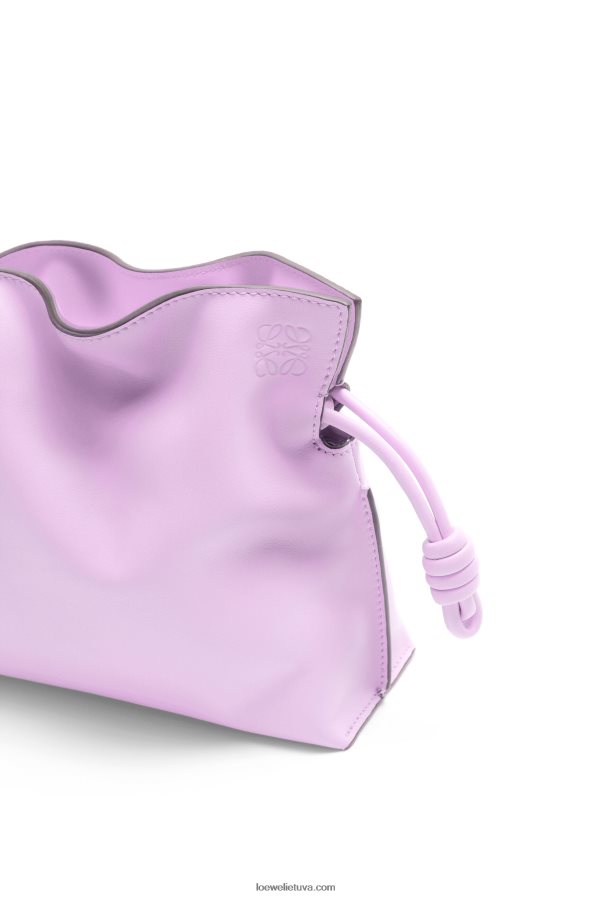 Loewe moterys mini flamenko sankaba iš nappa veršiuko odos žydi orchidėja BZ26XN559
