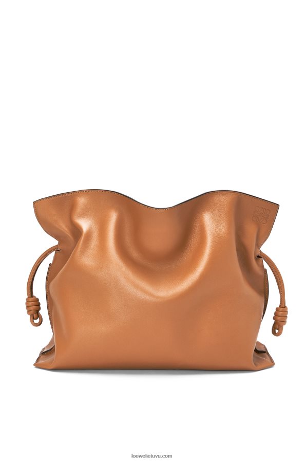 Loewe moterys xl flamenko maišelis iš nappa veršiuko odos šilta dykuma BZ26XN527