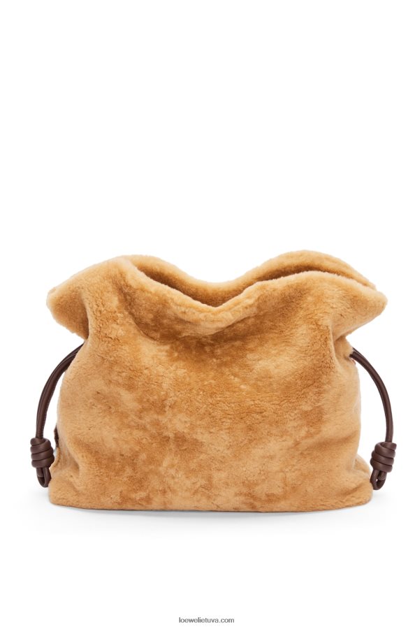 Loewe moterys xl flamenko sankaba su kirpimu smėlio spalvos/šokoladas BZ26XN466