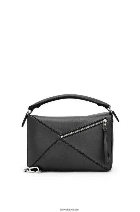 Loewe moterys dėlionės maišelis iš klasikinės blauzdos odos juodas BZ26XN479