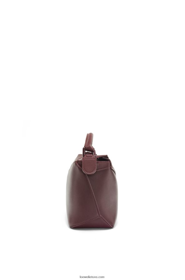 Loewe moterys mažas dėlionės kraštų maišelis iš satino veršio odos dainavo de boeuf glazūra BZ26XN274