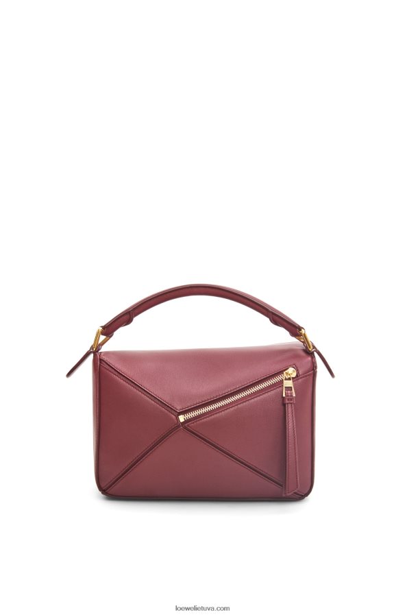 Loewe moterys mažas dėlionės maišelis iš klasikinės blauzdos odos Laukinė Uoga BZ26XN544