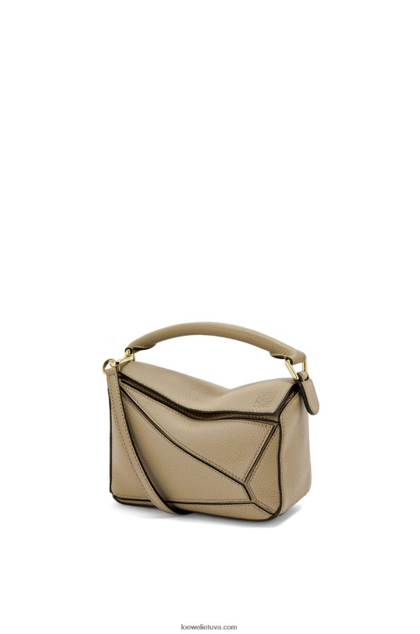 Loewe moterys mini dėlionės maišelis iš minkštos grūdėtos veršienos artišoko žalia BZ26XN560