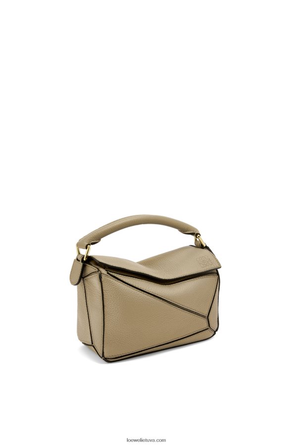 Loewe moterys mini dėlionės maišelis iš minkštos grūdėtos veršienos artišoko žalia BZ26XN560