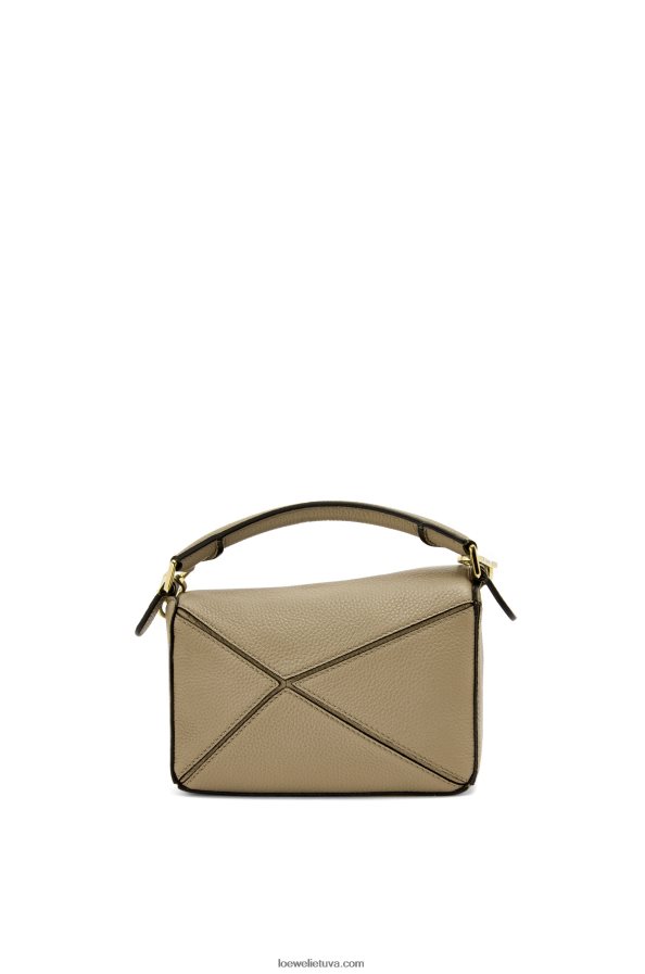 Loewe moterys mini dėlionės maišelis iš minkštos grūdėtos veršienos artišoko žalia BZ26XN560