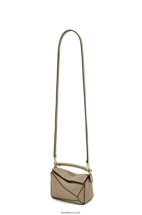 Loewe moterys mini dėlionės maišelis iš minkštos grūdėtos veršienos artišoko žalia BZ26XN560