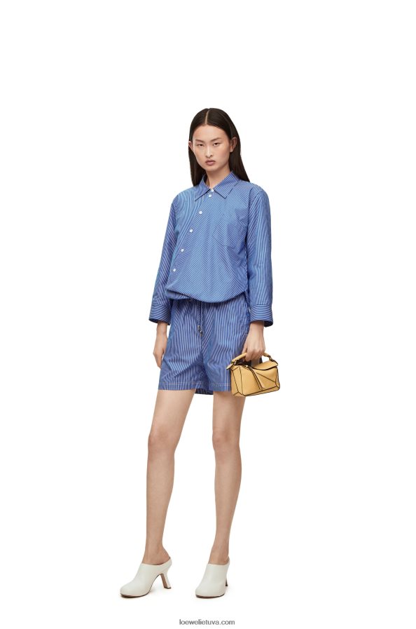 Loewe moterys mini dėlionės maišelis iš minkštos grūdėtos veršienos tamsus sviestas BZ26XN234