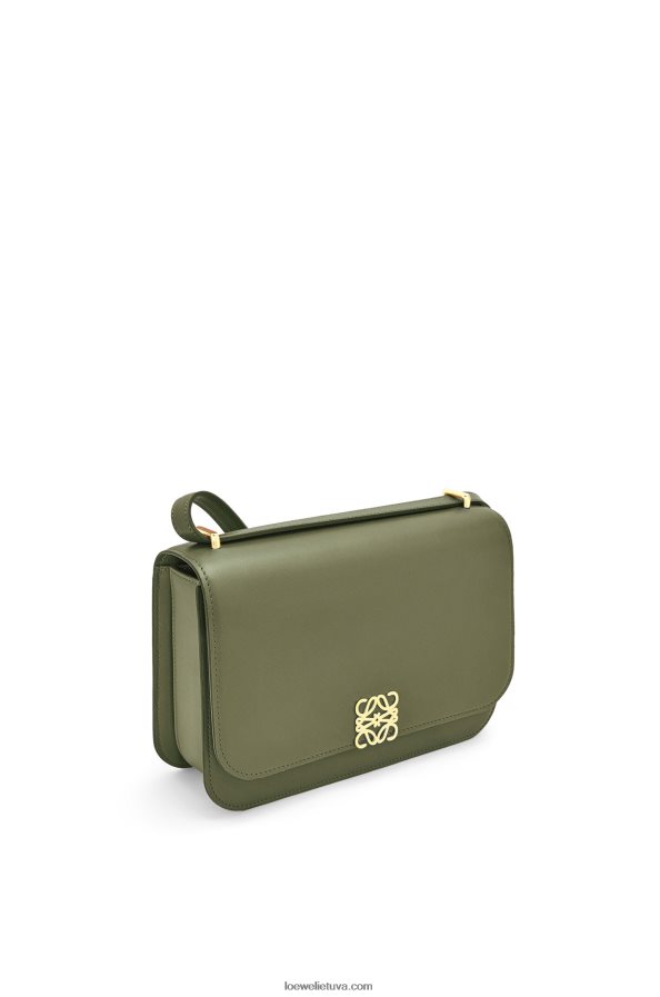 Loewe moterys gojos krepšys iš šilko veršio odos avokado žalia BZ26XN301