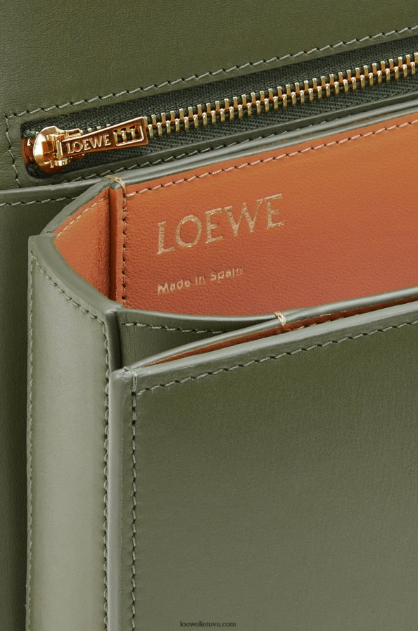 Loewe moterys gojos krepšys iš šilko veršio odos avokado žalia BZ26XN301