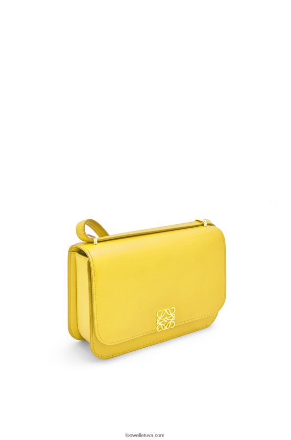 Loewe moterys gojos krepšys iš šilko veršio odos geltona BZ26XN302