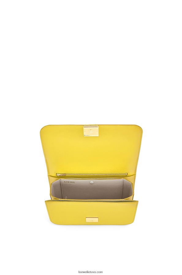 Loewe moterys gojos krepšys iš šilko veršio odos geltona BZ26XN302