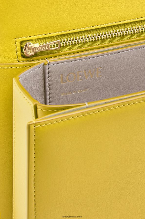 Loewe moterys gojos krepšys iš šilko veršio odos geltona BZ26XN302