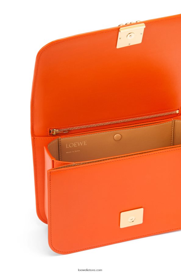 Loewe moterys gojos krepšys iš šilko veršio odos oranžinė BZ26XN494