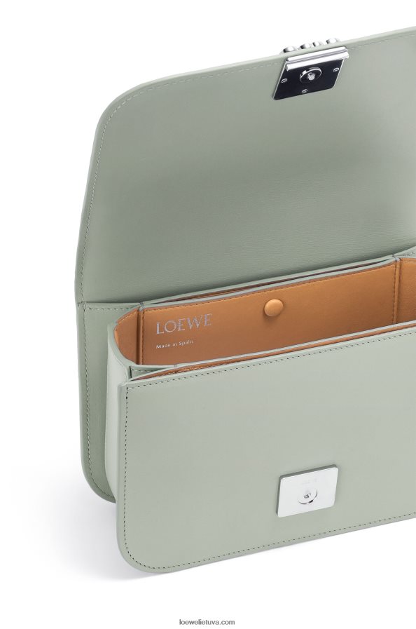 Loewe moterys gojos krepšys iš šilko veršio odos pelenų pilka BZ26XN507