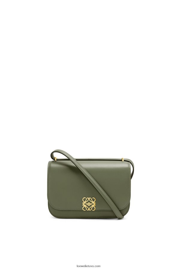 Loewe moterys mažas gojos krepšys iš šilkinės veršio odos avokado žalia BZ26XN307