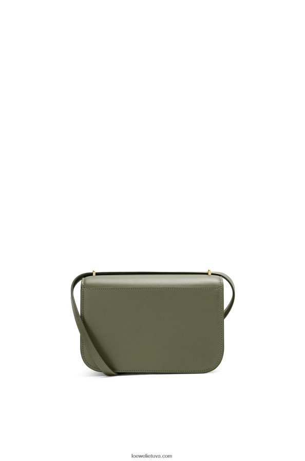 Loewe moterys mažas gojos krepšys iš šilkinės veršio odos avokado žalia BZ26XN307