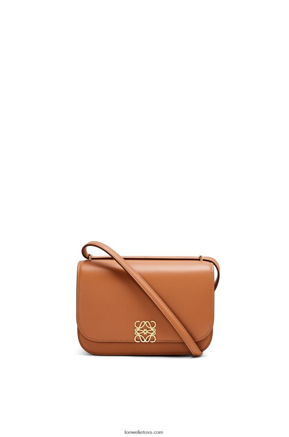Loewe moterys mažas gojos krepšys iš šilkinės veršio odos įdegis BZ26XN280