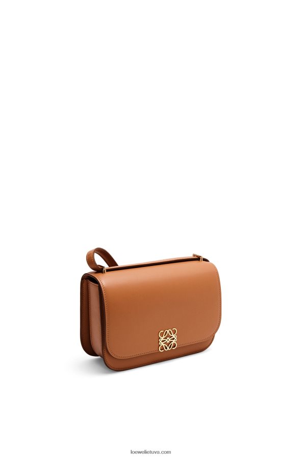 Loewe moterys mažas gojos krepšys iš šilkinės veršio odos įdegis BZ26XN280