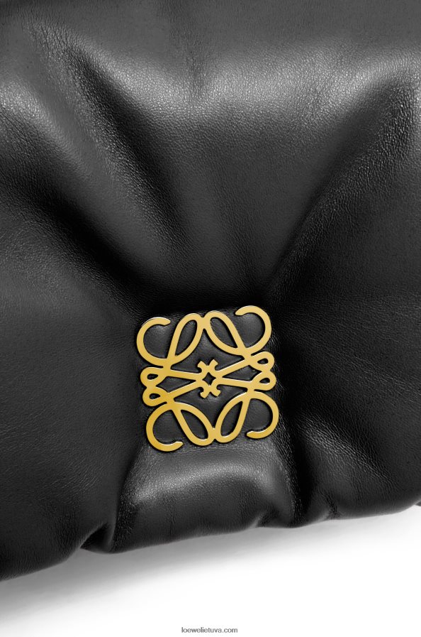 Loewe moterys mini puffer goya krepšys iš blizgios nappa ėriuko odos juodas BZ26XN413