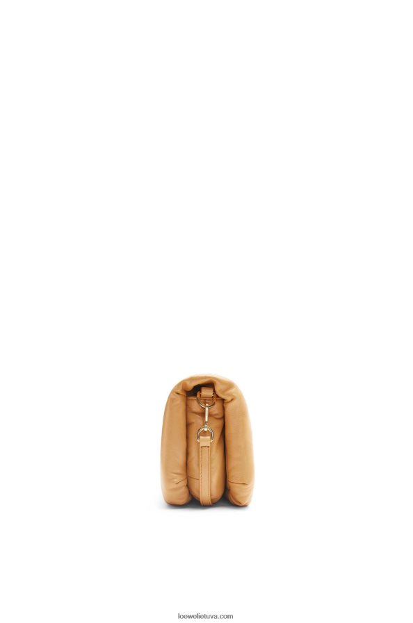 Loewe moterys mini puffer goya krepšys iš blizgios nappa ėriuko odos kupranugaris BZ26XN245