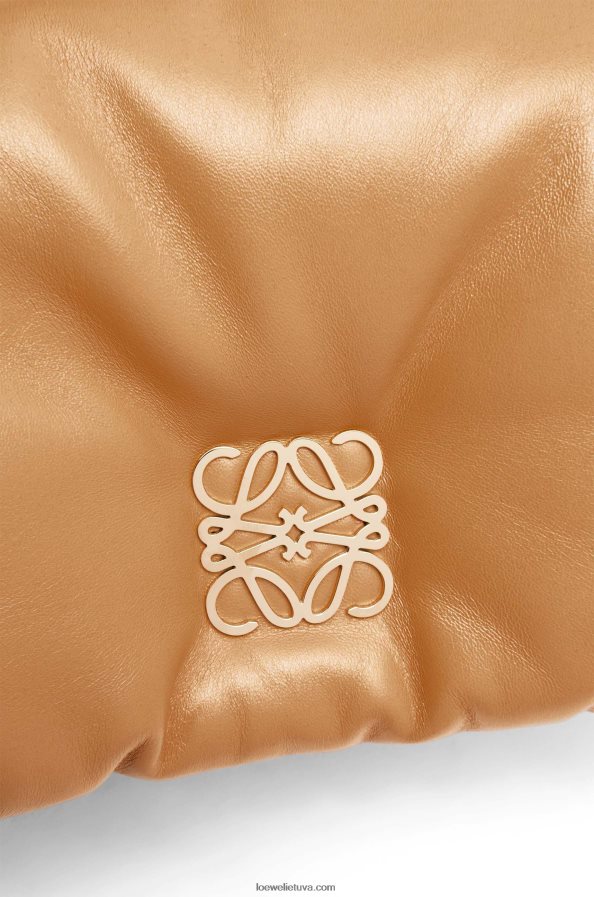 Loewe moterys mini puffer goya krepšys iš blizgios nappa ėriuko odos kupranugaris BZ26XN245