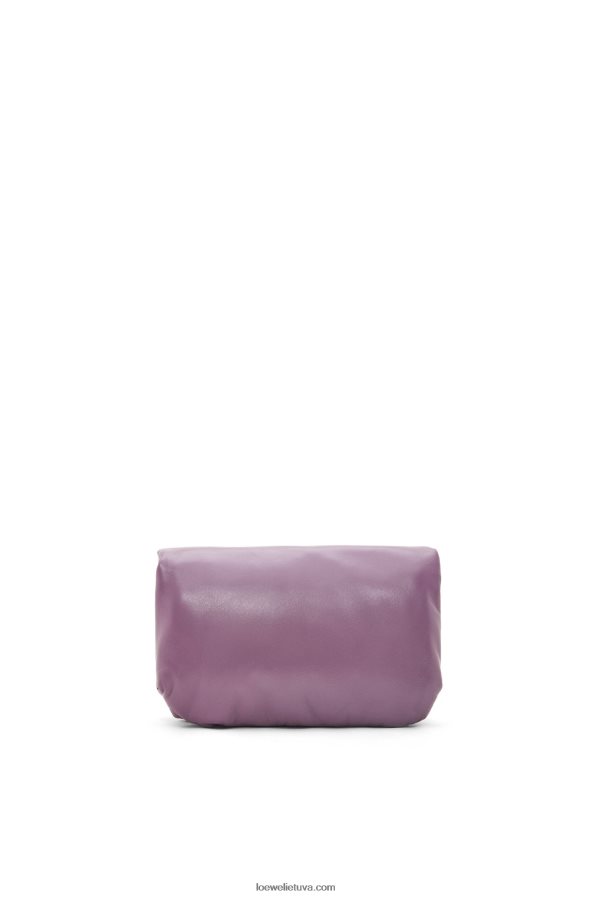Loewe moterys mini puffer goya krepšys iš blizgios nappa ėriuko odos levandos BZ26XN322