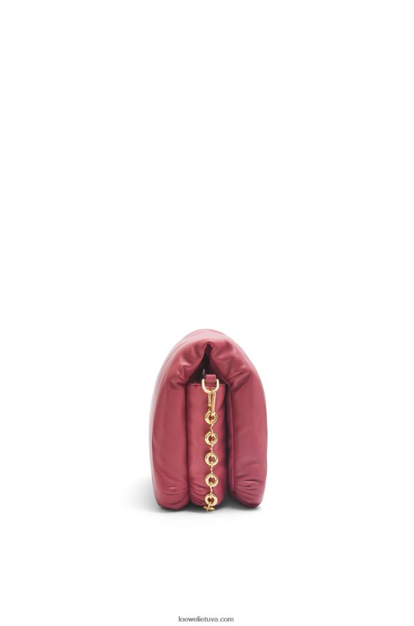Loewe moterys puffer goya krepšys iš blizgios nappa ėriuko odos slyva BZ26XN489