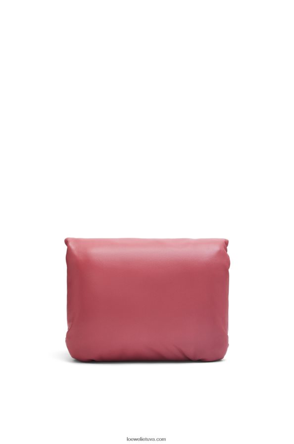Loewe moterys puffer goya krepšys iš blizgios nappa ėriuko odos slyva BZ26XN489