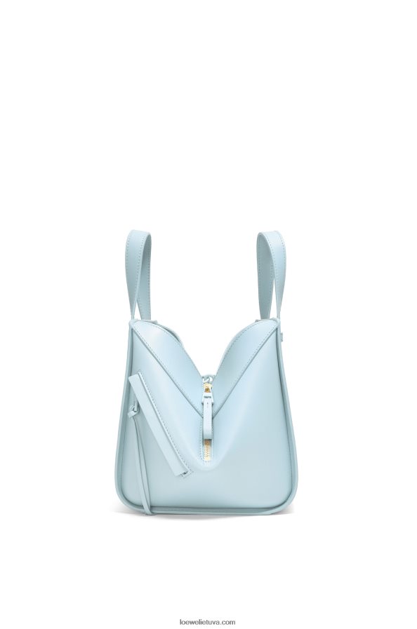Loewe moterys kompaktiškas hamakas iš satino veršio odos akvamarinas BZ26XN460