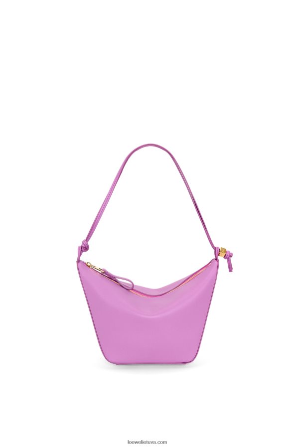 Loewe moterys mini hamakas valkata krepšys iš klasikinės blauzdos odos uolų rožė BZ26XN332
