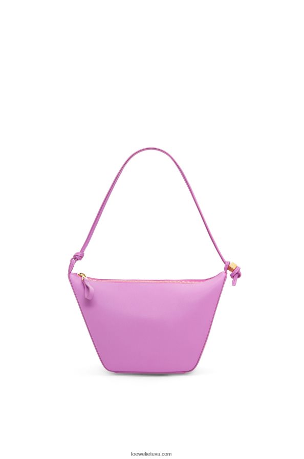 Loewe moterys mini hamakas valkata krepšys iš klasikinės blauzdos odos uolų rožė BZ26XN332
