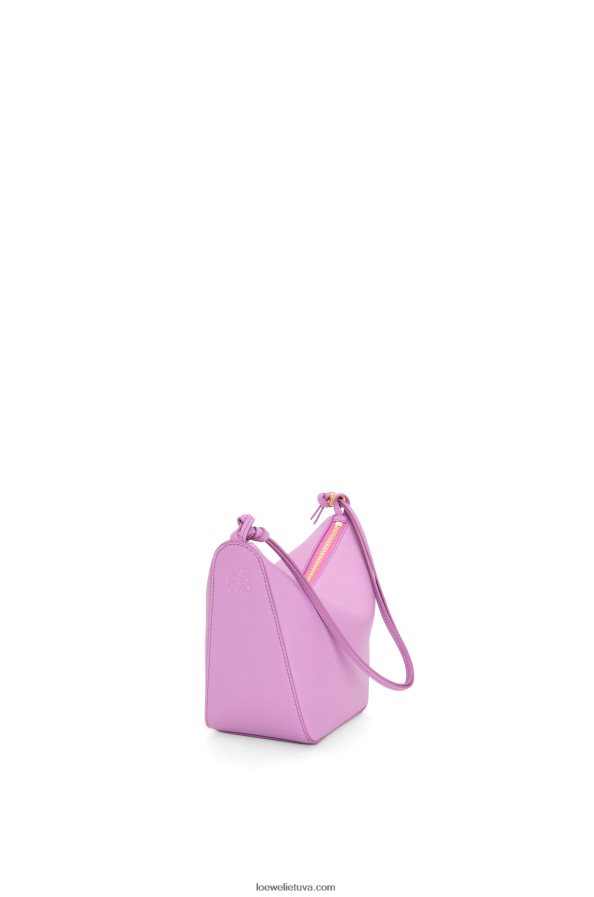 Loewe moterys mini hamakas valkata krepšys iš klasikinės blauzdos odos uolų rožė BZ26XN332