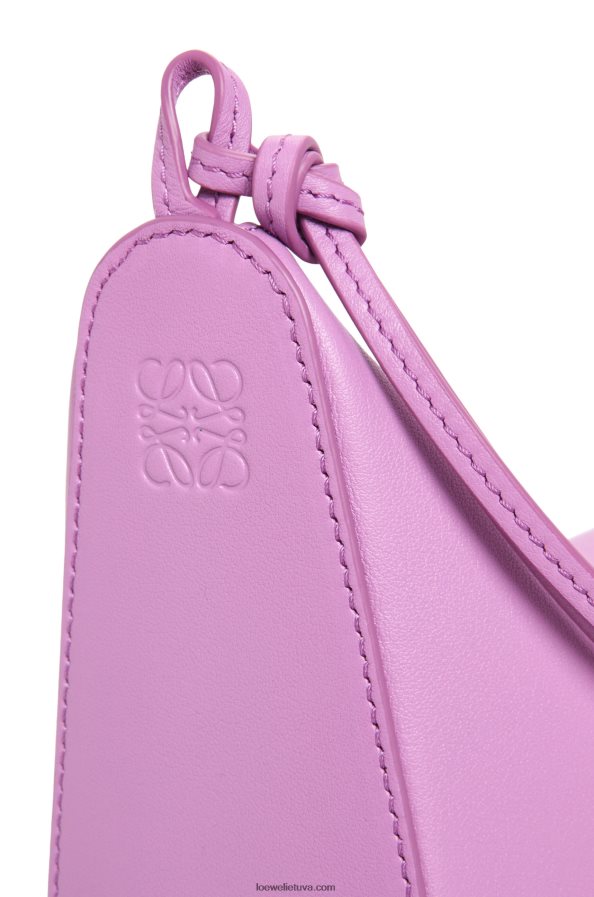 Loewe moterys mini hamakas valkata krepšys iš klasikinės blauzdos odos uolų rožė BZ26XN332