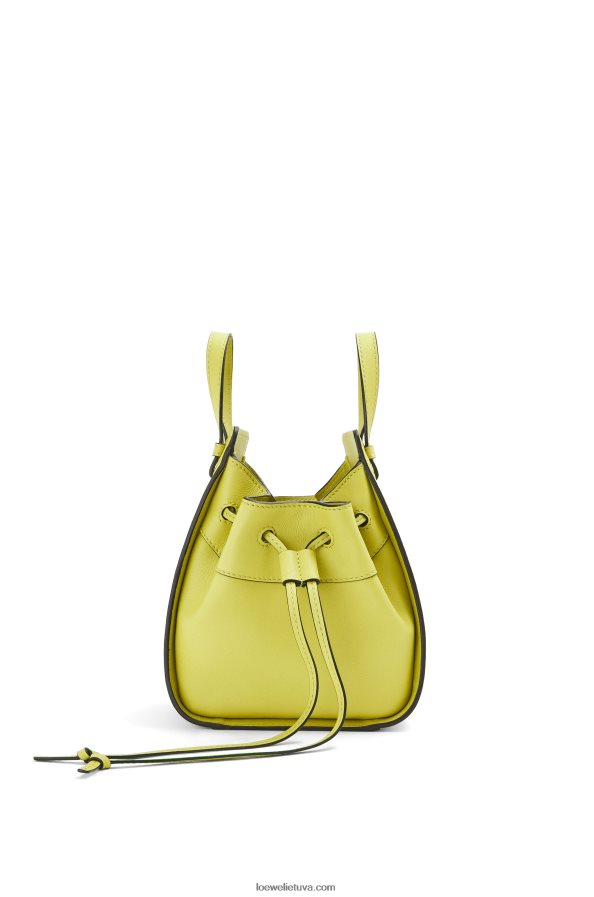 Loewe moterys mini hamako virvelė iš klasikinės blauzdos odos kalkių geltonumo BZ26XN297