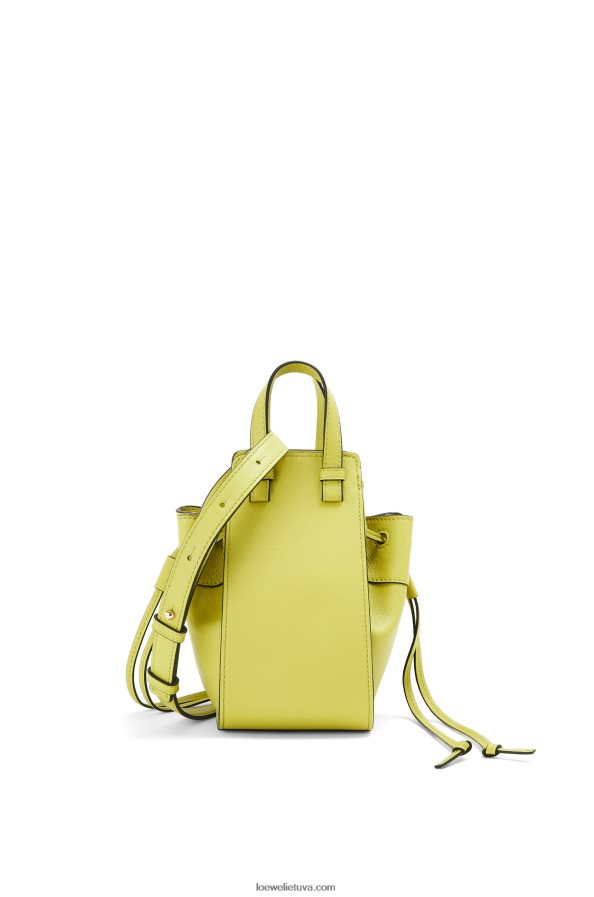 Loewe moterys mini hamako virvelė iš klasikinės blauzdos odos kalkių geltonumo BZ26XN297