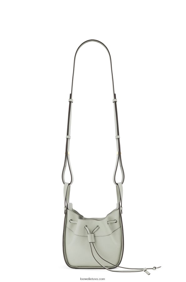Loewe moterys mini hamako virvelė iš klasikinės blauzdos odos pelenų pilka BZ26XN290