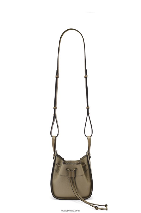 Loewe moterys mini hamako virvelė iš minkštos grūdėtos blauzdos laurų žalia BZ26XN241