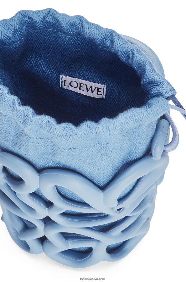 Loewe moterys anagrama pripūsta kišenė iš lengvos putų gumos dulkėta mėlyna BZ26XN576