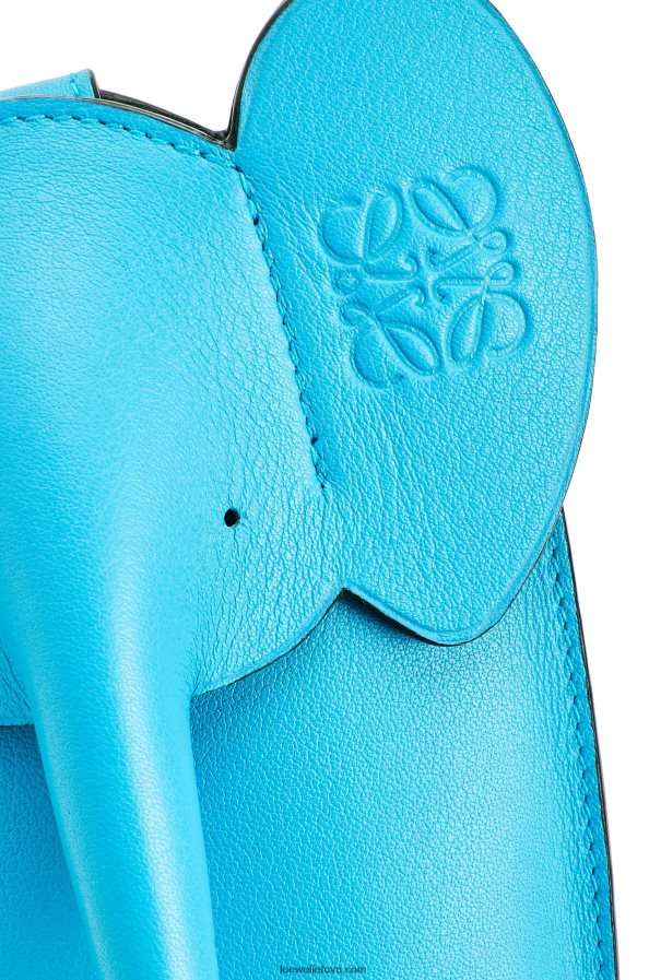 Loewe moterys dramblio kišenė iš klasikinės blauzdos odos žalsvai mėlyna BZ26XN603