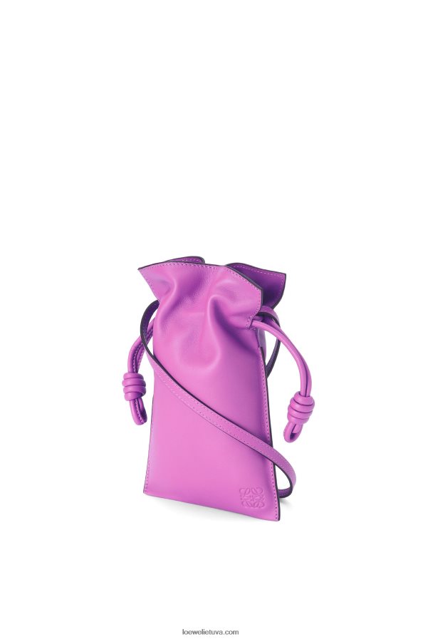 Loewe moterys flamenko kišenė iš napos blauzdos odos ryškiai violetinė BZ26XN295