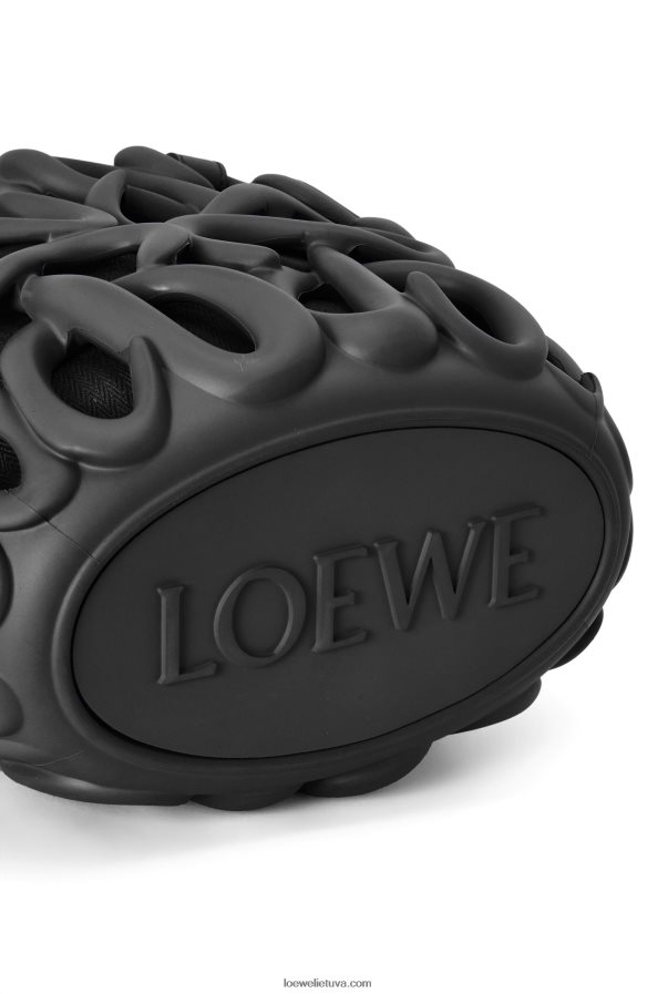 Loewe moterys anagraminis pripučiamas krepšys iš lengvos putų gumos juodas BZ26XN113