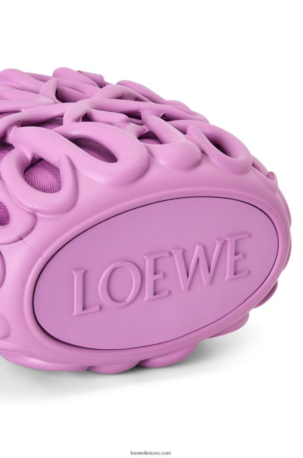 Loewe moterys anagraminis pripučiamas krepšys iš lengvos putų gumos uolų rožė BZ26XN114