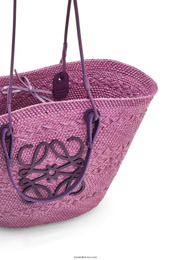 Loewe moterys anagramos krepšelis iš irakos delno ir veršio odos violetinė BZ26XN83