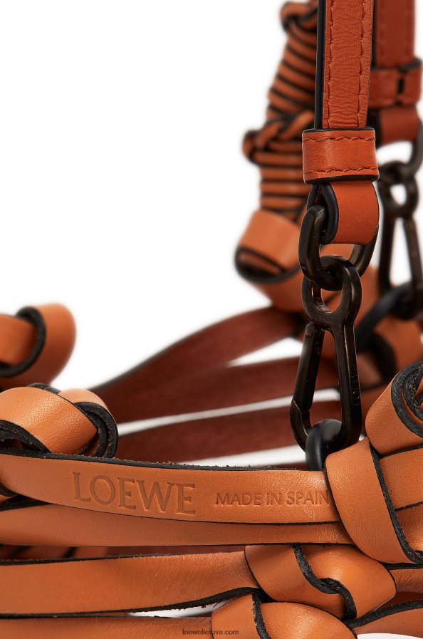 Loewe moterys kutais kibiras maišas iš blauzdos odos įdegis BZ26XN185