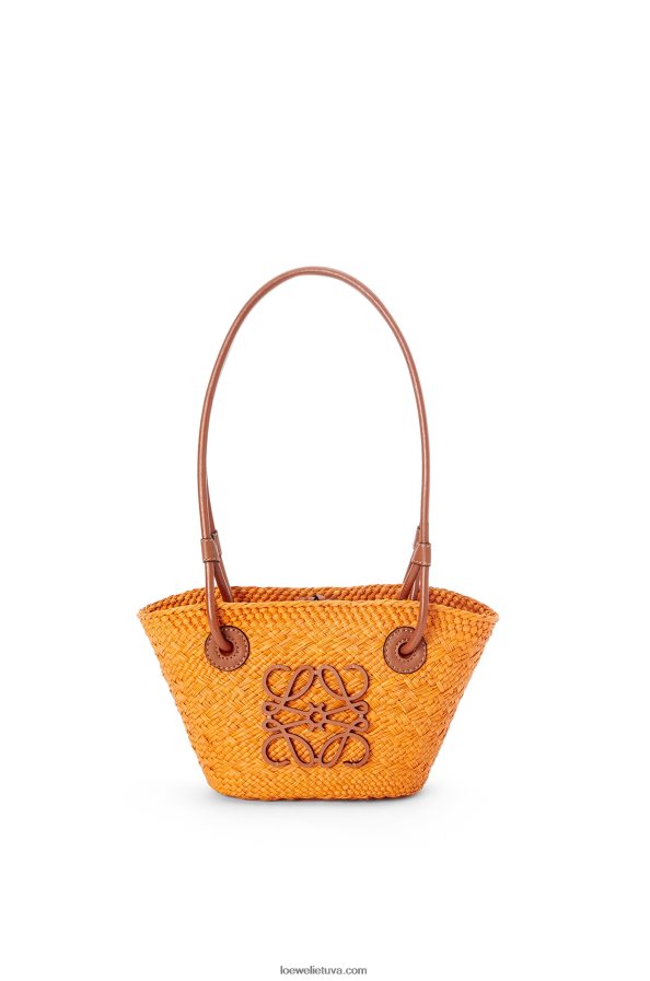 Loewe moterys mini anagramos krepšelis iš irakos delno ir veršio odos oranžinis/gelsvas BZ26XN97