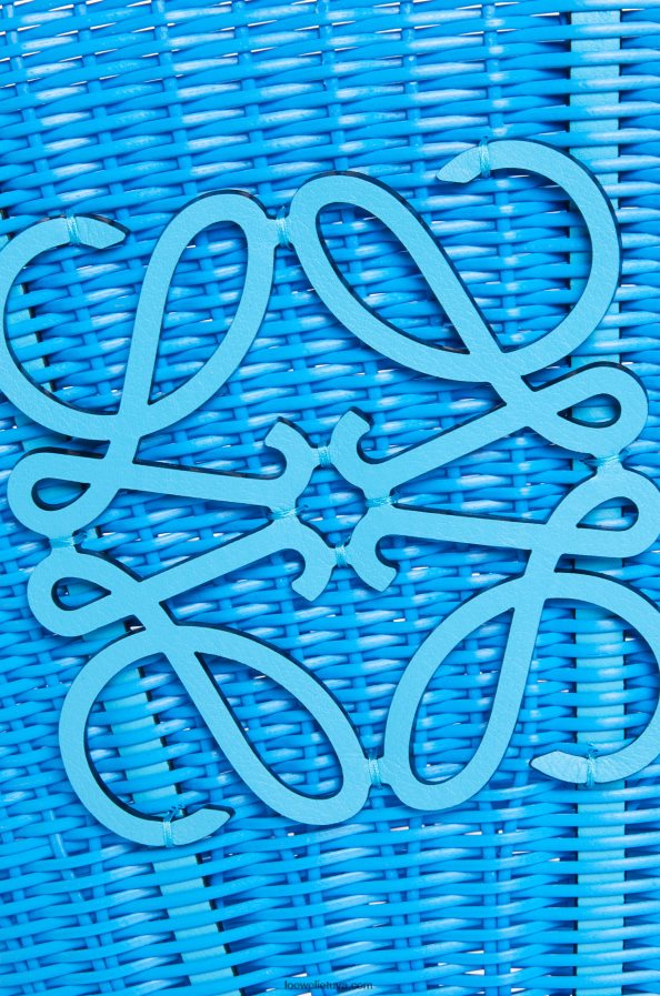 Loewe moterys undinėlės krepšelis iš plastiko ir veršiuko odos dangaus mėlynumo BZ26XN60