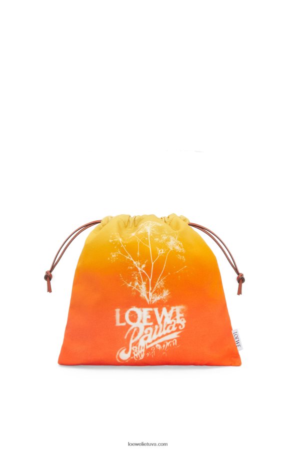 Loewe moterys Pankolinis sutraukiamas maišelis drobėje oranžinė BZ26XN630