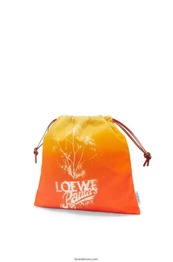Loewe moterys Pankolinis sutraukiamas maišelis drobėje oranžinė BZ26XN630