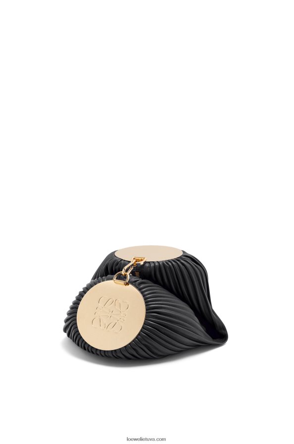 Loewe moterys apyrankės kišenė iš klostuoto nappa juodas BZ26XN626