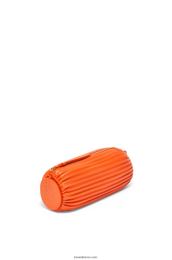 Loewe moterys apyrankės kišenė iš klostuoto nappa oranžinė BZ26XN600